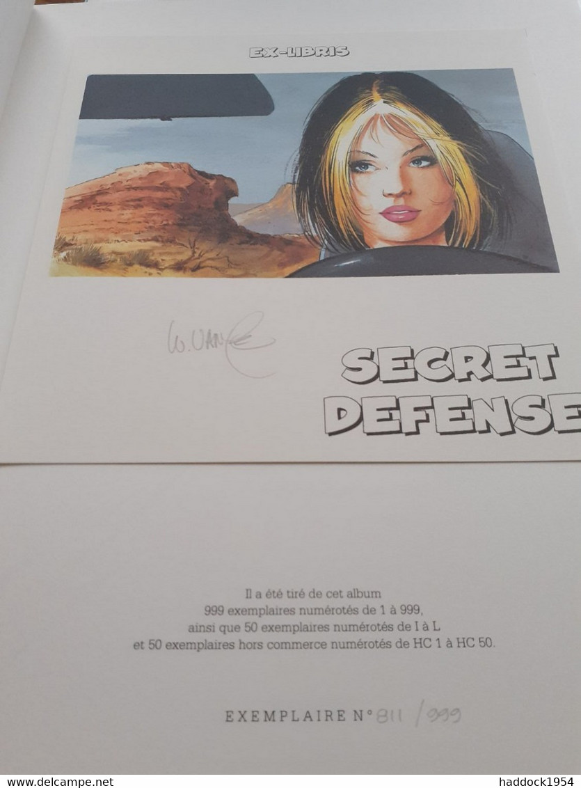 Secret Défense XIII WILLIAM VANCE JEAN VAN HAMME Dargaud 2000 - XIII