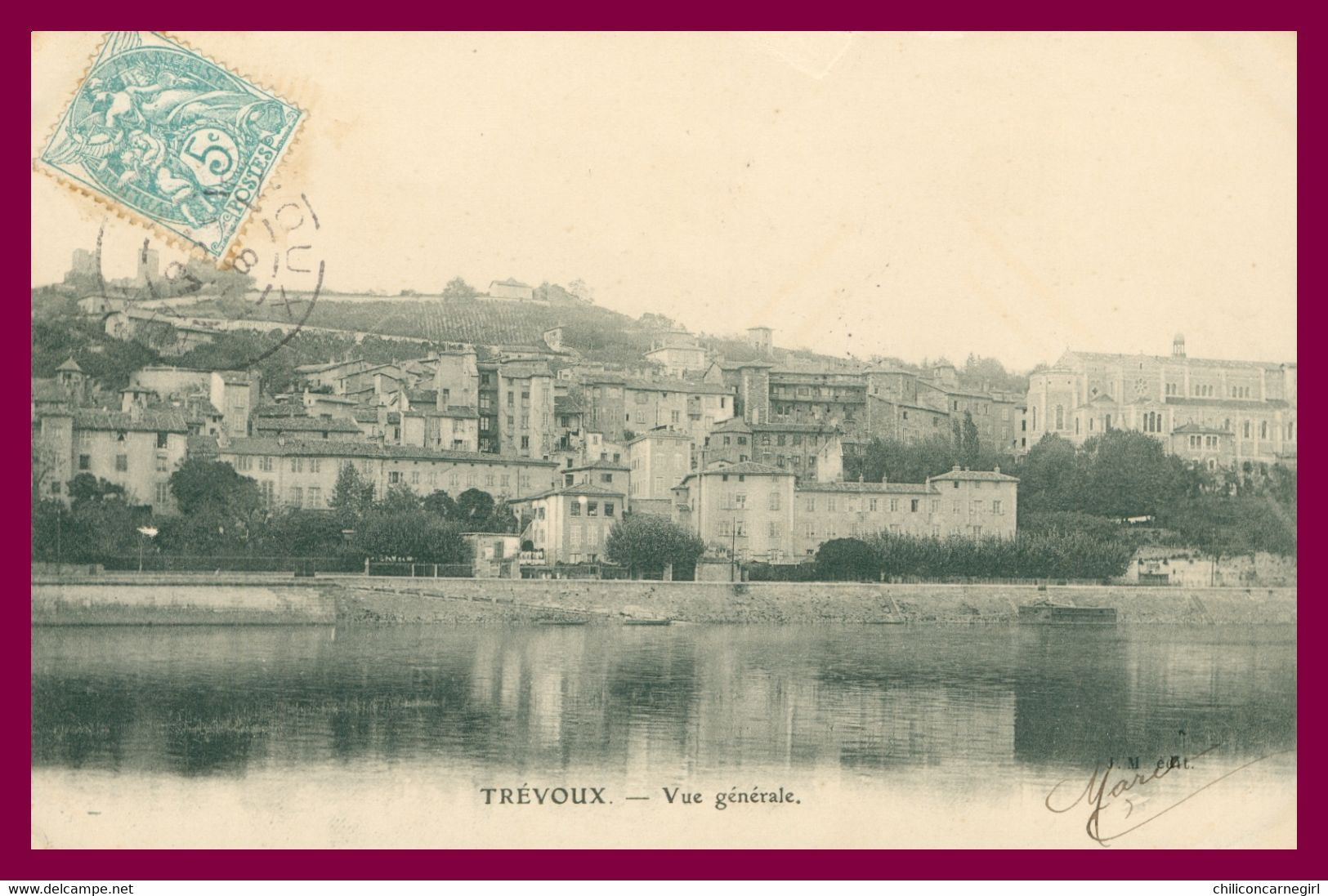 5 Cp - TREVOUX - Ancienne Porte Sous Préfecture Tribunal Vieille Tour Vue Générale Ruines Château Féodal - 1907 - Trévoux