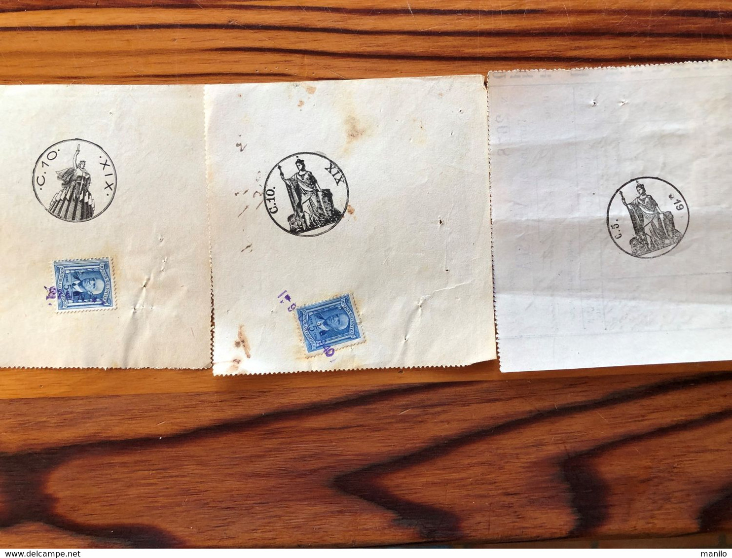 + 80 TIMBRES FISCAUX Sur Documents - Années 20 - 30 - 40 Tous Tarifs -  PESO PUBBLICO BROSSASCO/VENASCA -ASILO INFANTILE - Revenue Stamps