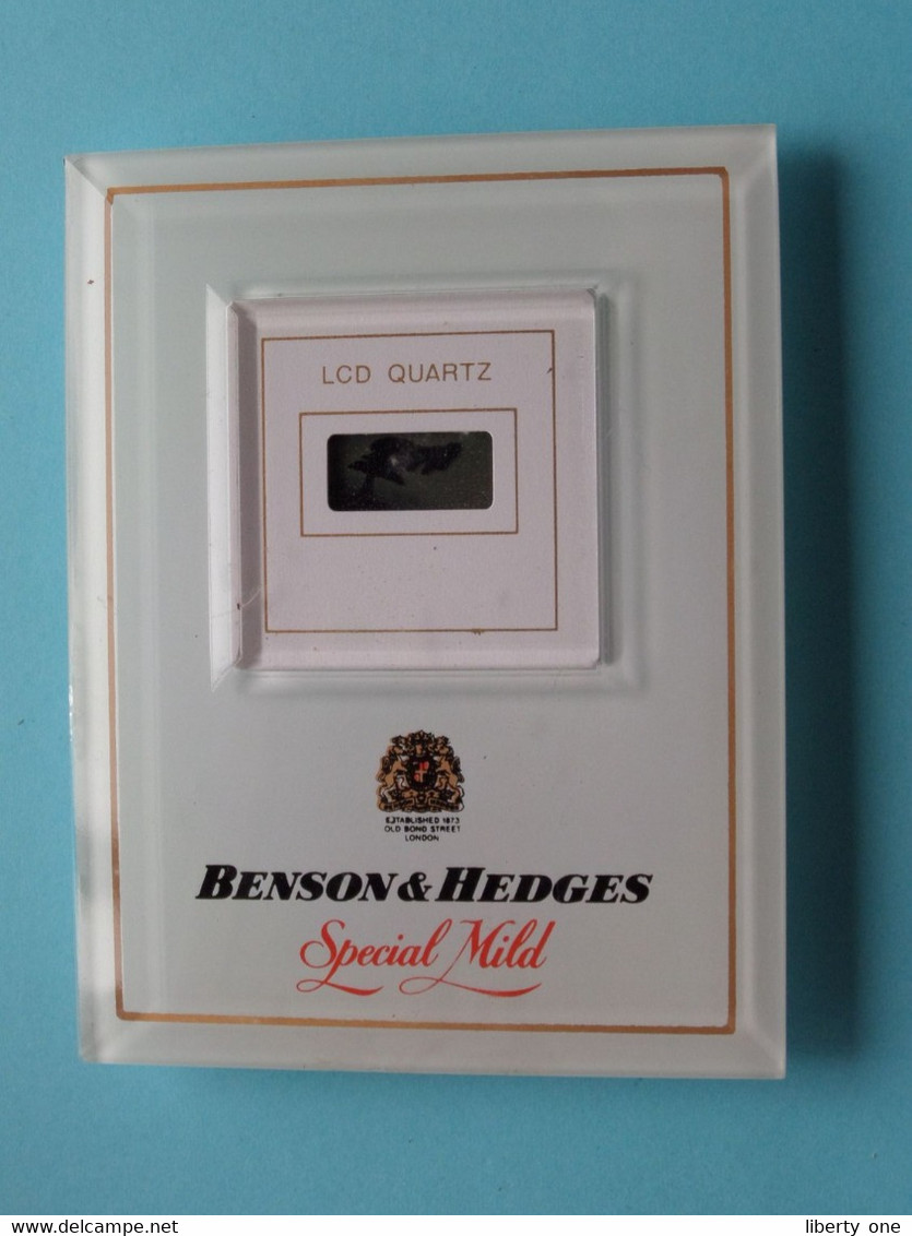 BENSON & HEDGES Special Mild Free Digital Clock ( See Scans ) NO Working Condition ( Battery ? )! - Objetos Publicitarios