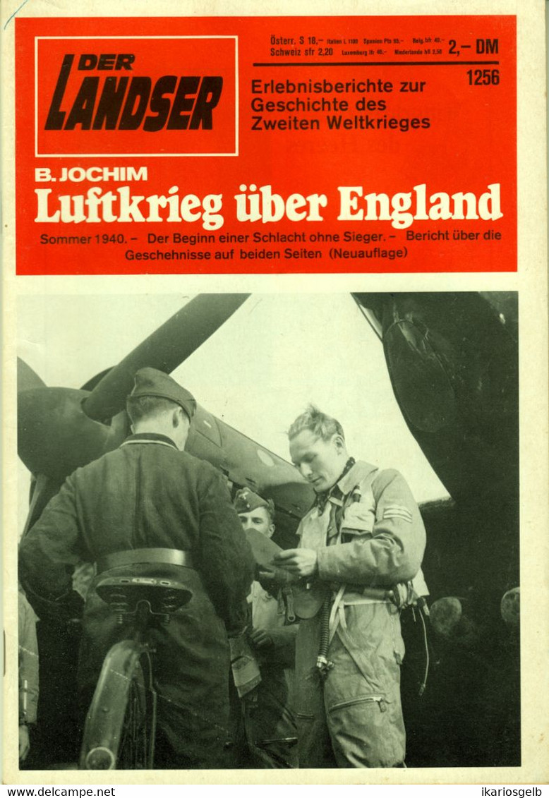 LANDSER Zeitschrift " Der Landser " # 1256 Von 1982 Inhalte: Ritterkreuzträger Luftkrieg über England - 5. Zeit Der Weltkriege