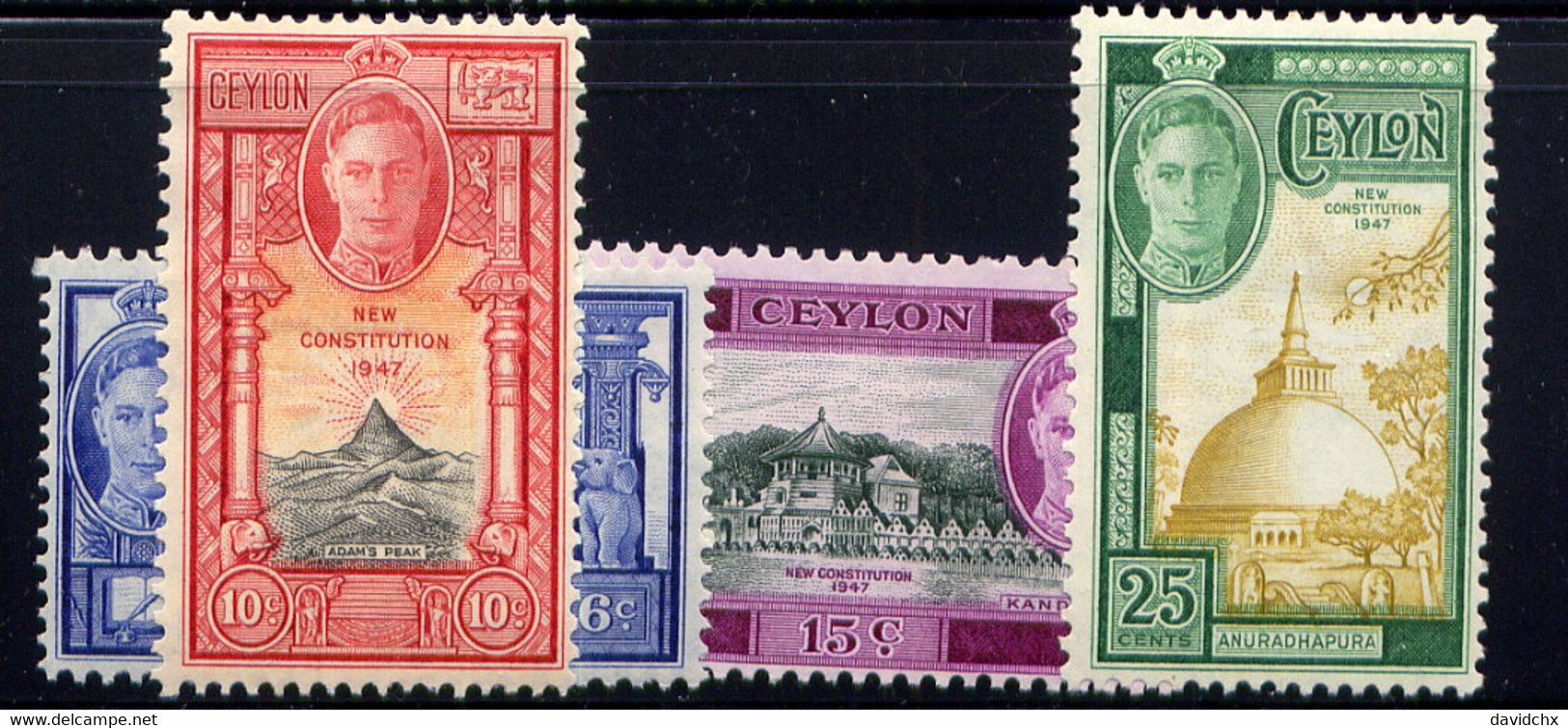 CEYLON, SET, NO.'S 296-299, MH - Ceylon (...-1947)