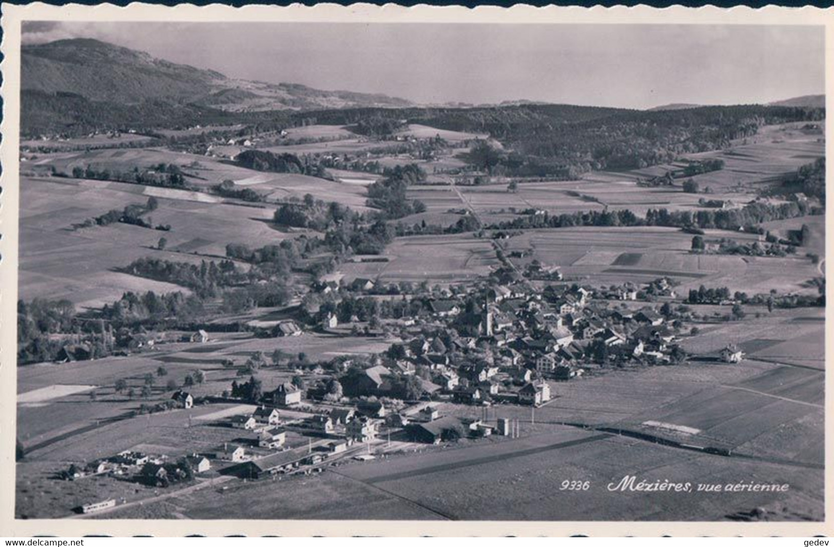 Mézières Vu D'Avion VD (9336) - Jorat-Mézières