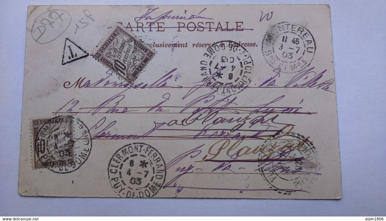 Carte Postale  ( AB5 ) Ancienne De Montereau Faut Yonne ( Cornée ) ( Paiement UNIQUEMENT PAR CHEQUE ) - Montereau