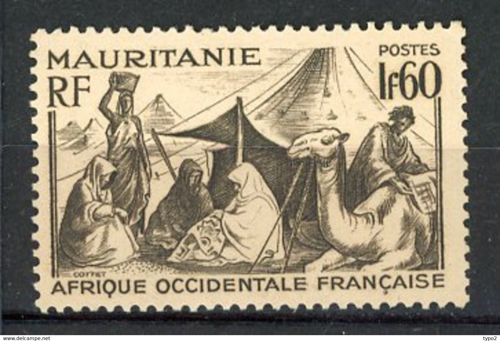 MAUR- Yv.  N°  113  (o)  1f60  Méharistes   Cote  2  Euro BE - Used Stamps