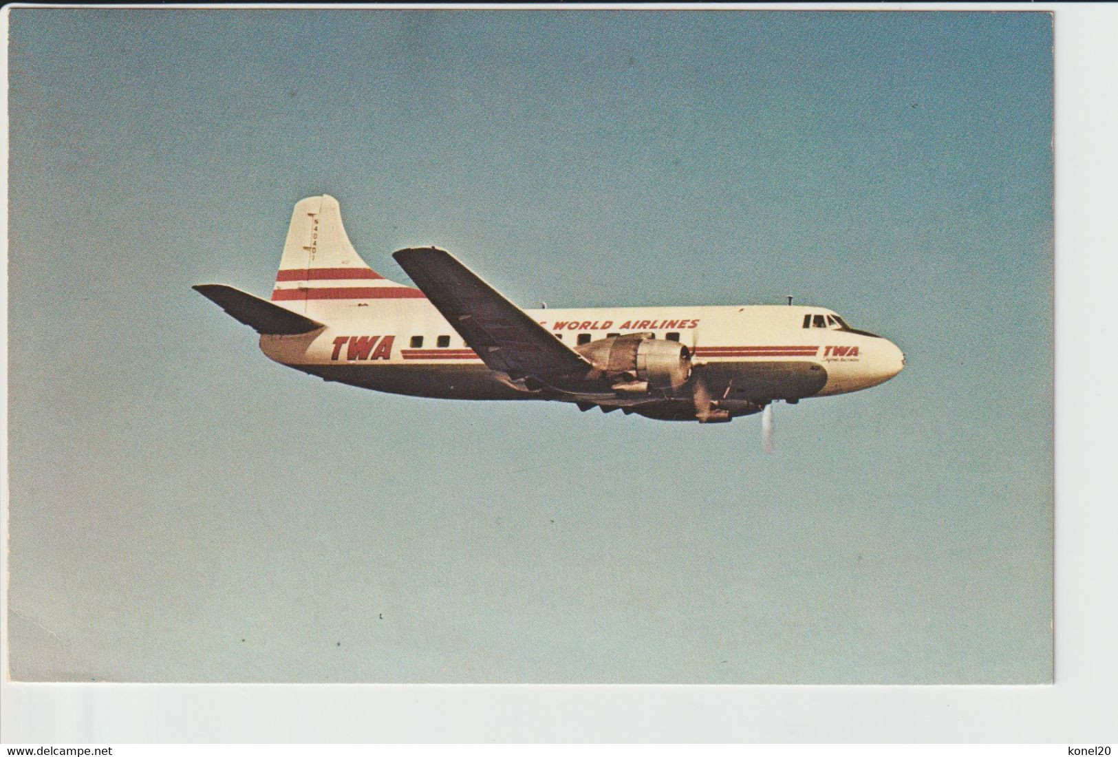 Rppc TWA Trans World Airlines Martin 4-0-4 Aircraft - 1919-1938: Entre Guerres