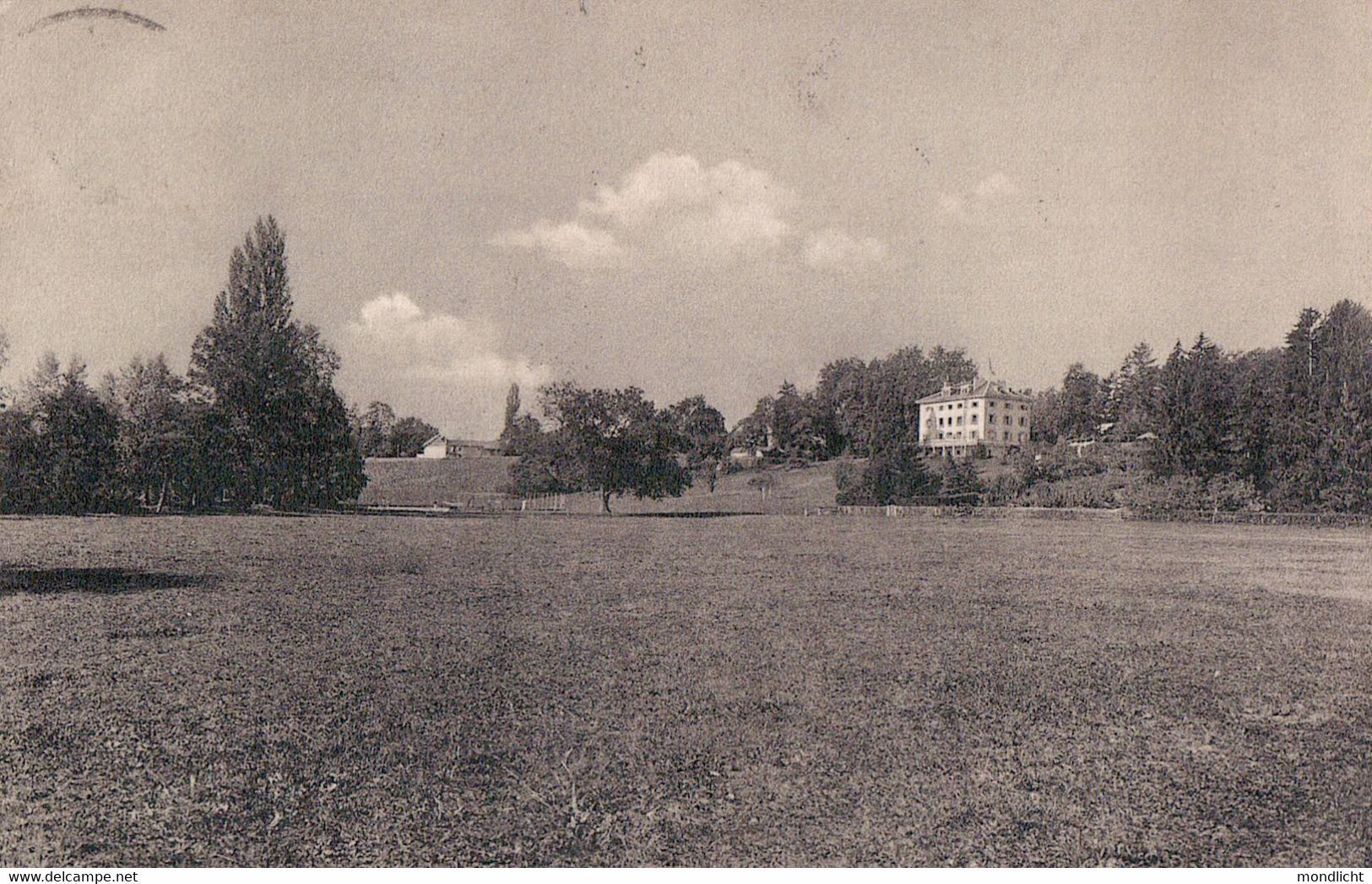 Château De Lancy-Genève. Le Château Et Une Partie Des Terrains De L'école. 1908. - Lancy