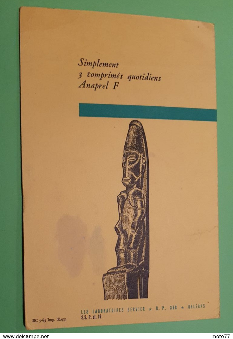 Buvard 796 CALENDRIER - Laboratoire Servier - EUNEPHRAN - Etat D'usage:voir Photos - 15.5x24 Cm Fermé Environ - MAI 1963 - Produits Pharmaceutiques