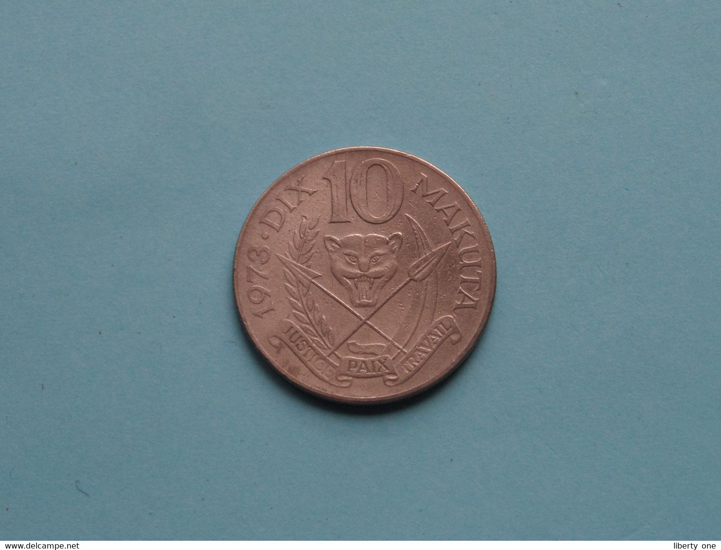 1973 - 10 Makuta ( Voir Photo Svp / Uncleaned Coin / For Grade, Please See Photo ) ! - Zaire (1971-97)