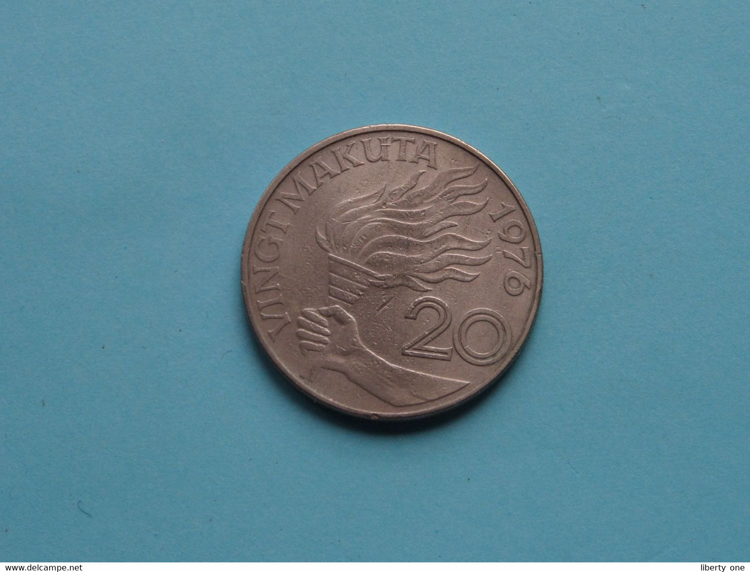 1976 - 20 Makuta ( Voir Photo Svp / Uncleaned Coin / For Grade, Please See Photo ) ! - Zaire (1971-97)