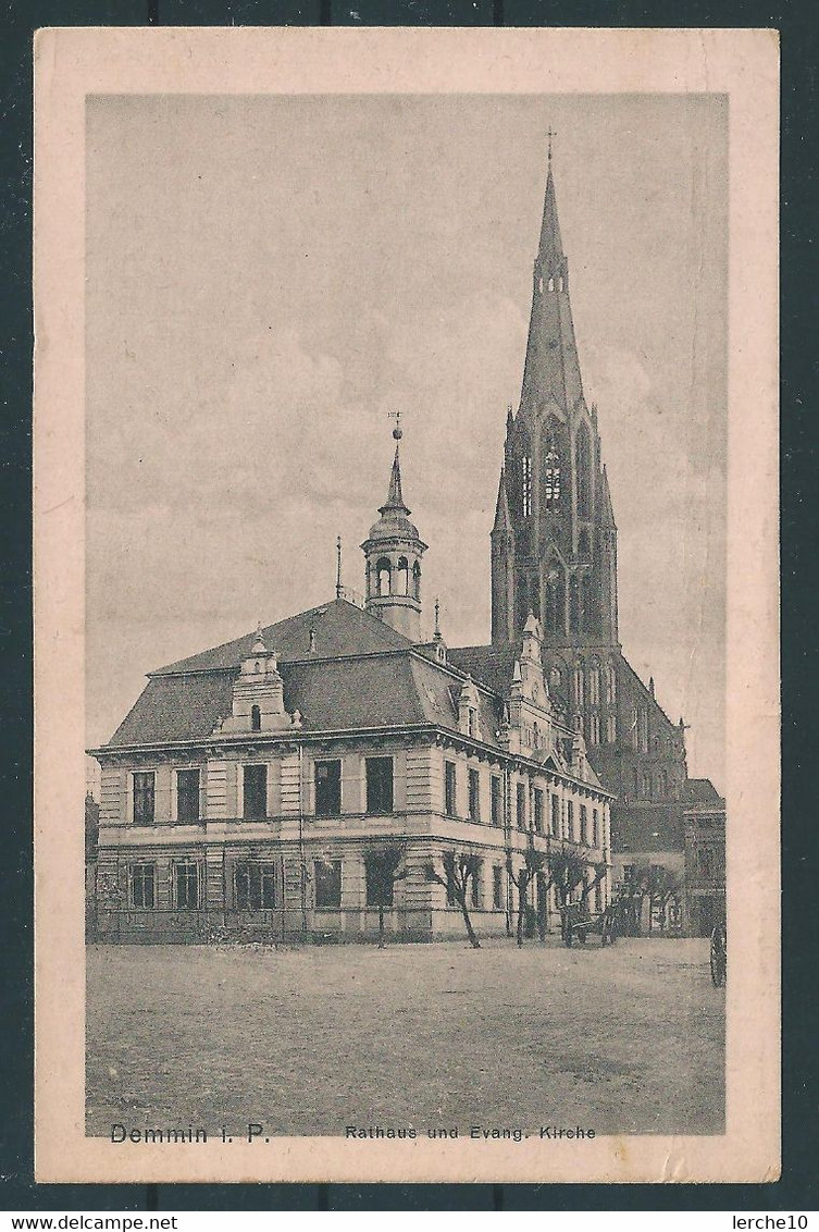 Demmin  Rathaus Und Kirche Um 1915  (9114) - Demmin