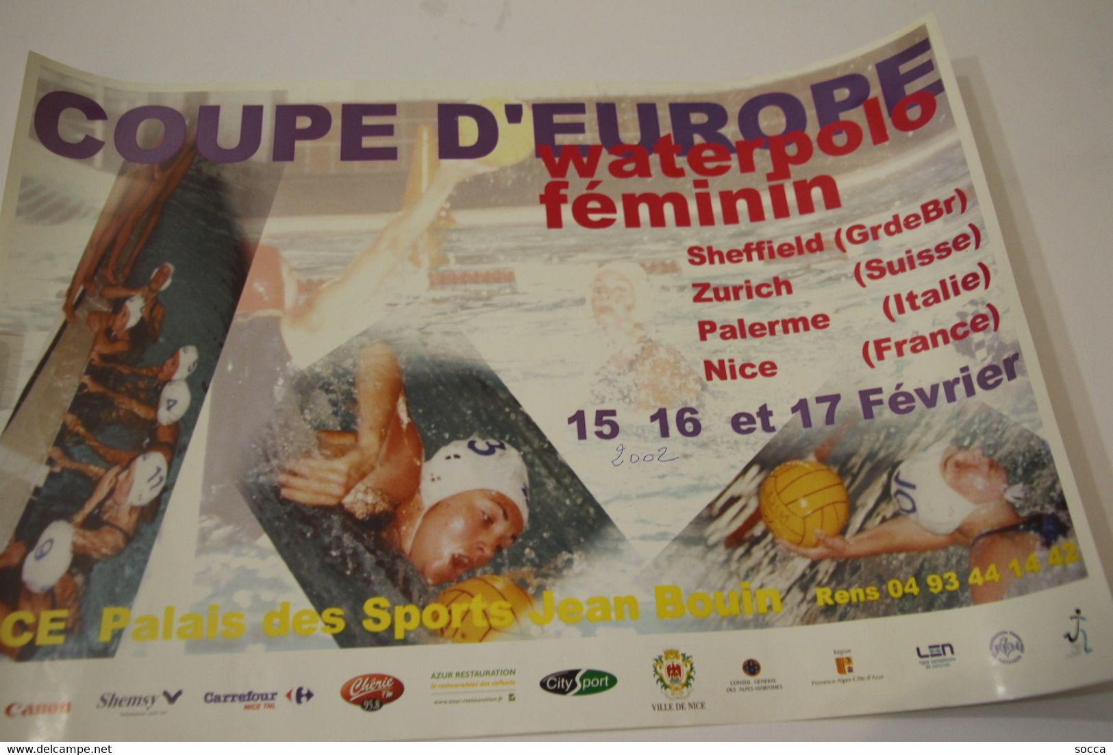 AFFICHE - COUPE D'EUROPE WATER-POLO FÉMININ - NICE - Natación