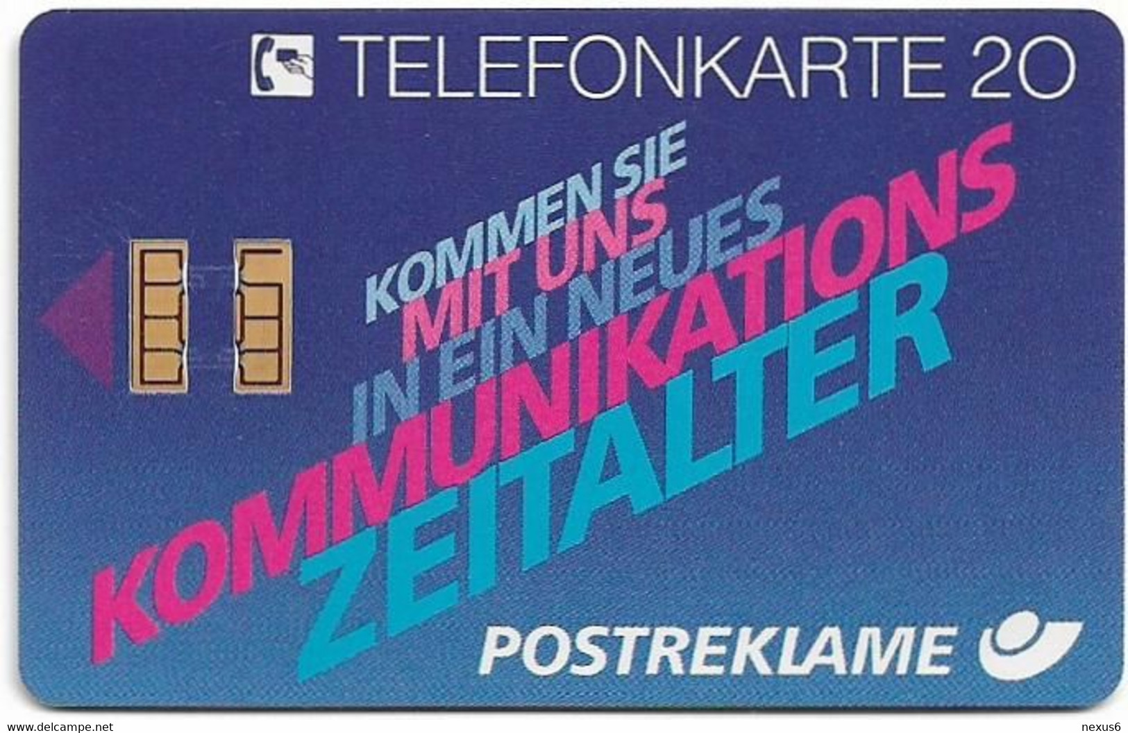 Germany - X 06F - Zeitalter 6 - Postreklame Hannover, 06.1990, 20U, 1.500ex, Used - X-Series : Publicitaires - D. Postreklame