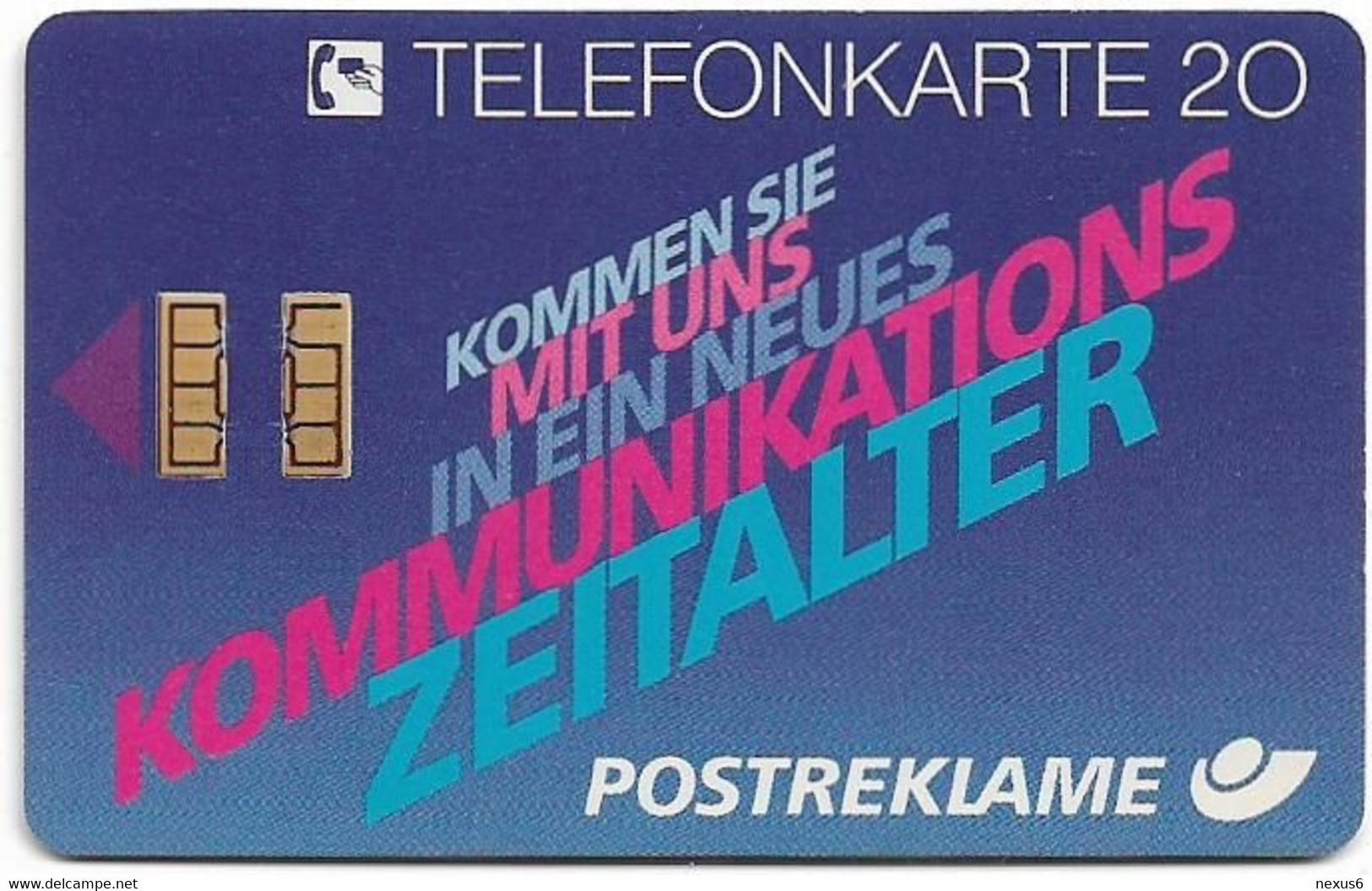 Germany - X 06H - Zeitalter 8 - Postreklame München, 06.1990, 20U, 1.500ex, Used - X-Series : Pubblicitarie Della D. Postreklame