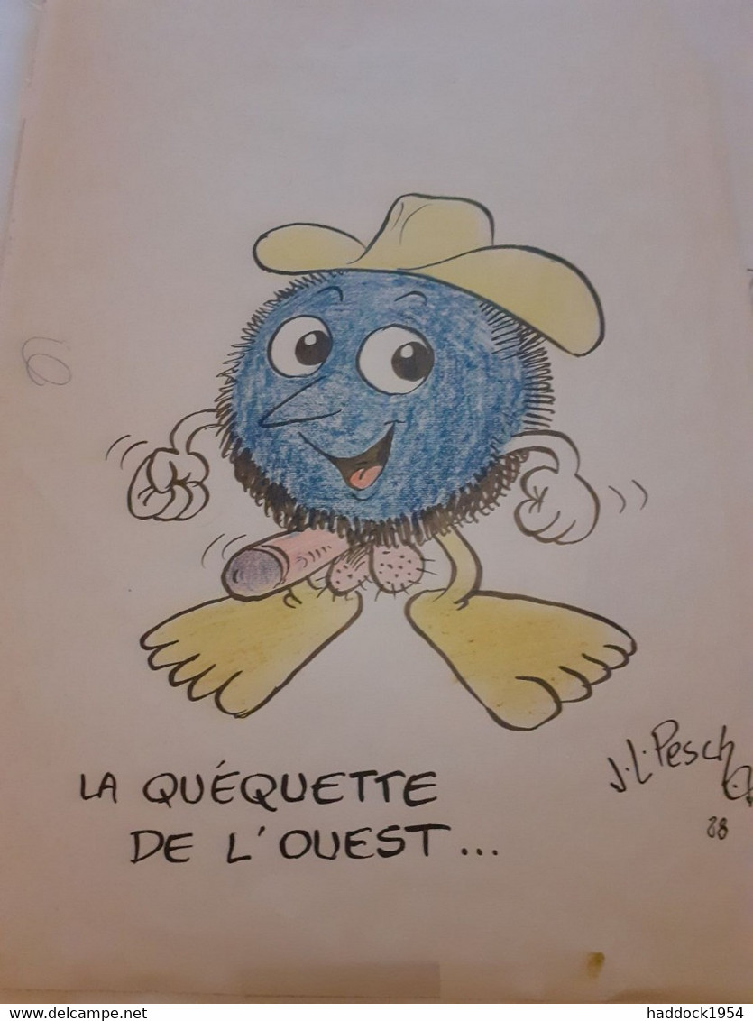 La Quéquette De L'ouest JEAN-LOUIS PESCH 1988 - Disegni Originali