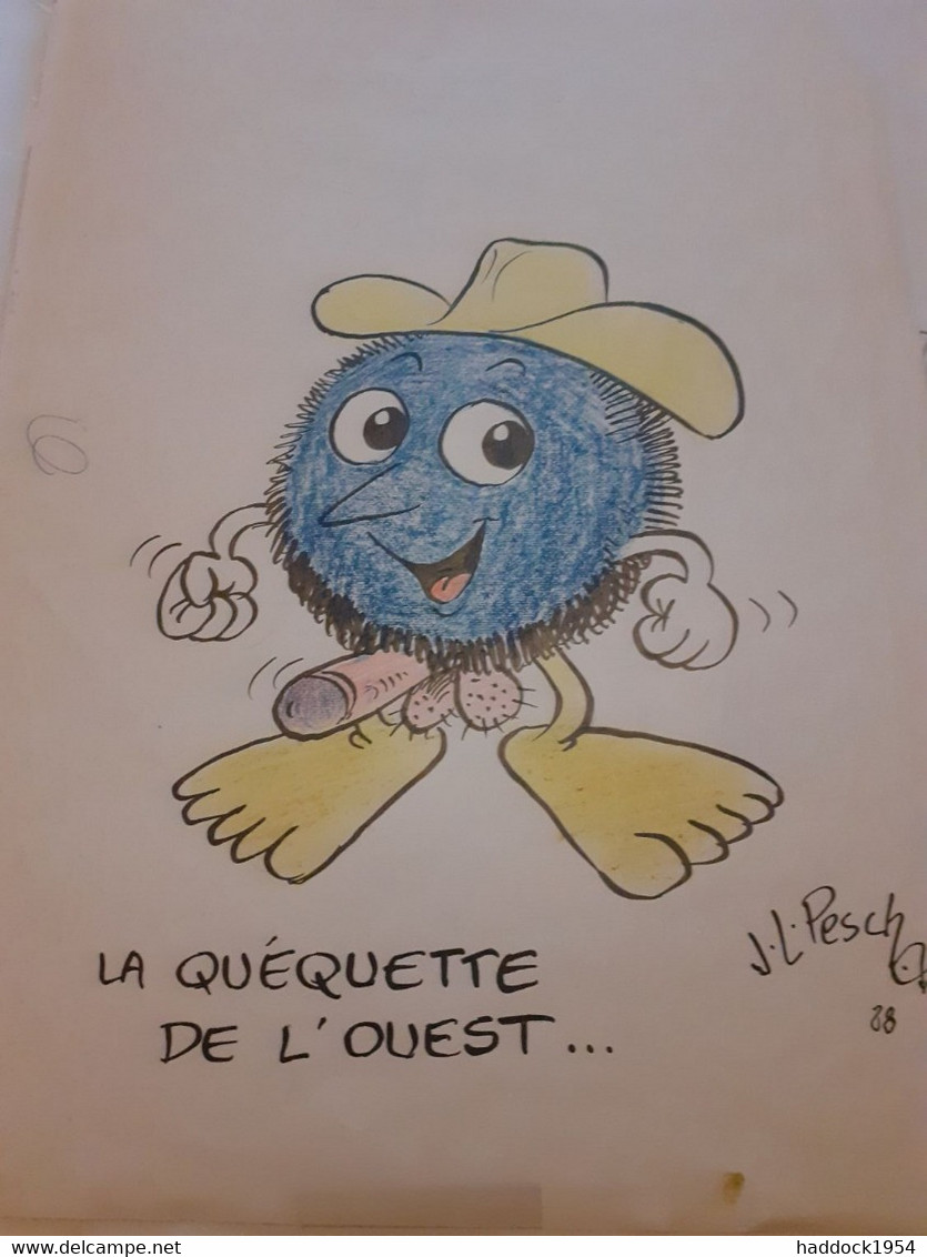 La Quéquette De L'ouest JEAN-LOUIS PESCH 1988 - Original Drawings