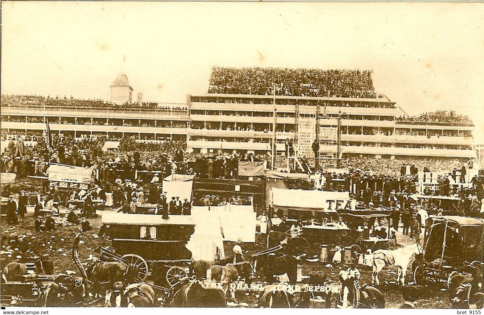 SURREY DORKING THE GRAND STAND EPSOM A.S.SERIES, N° 6412 PRINTED IN ENGLAND - Surrey