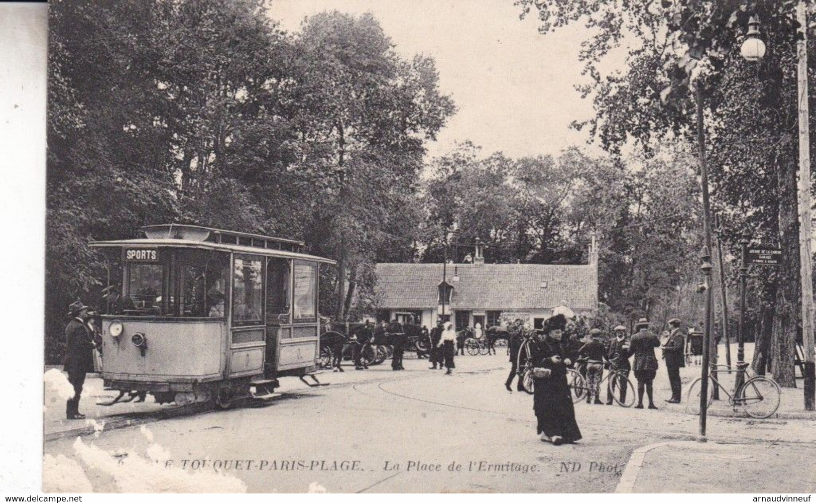 62-PARIS PLAGE LE TOUQUET PLACE DE L ERMITAGE TACHES COIN BAS GAUCHE - Le Touquet