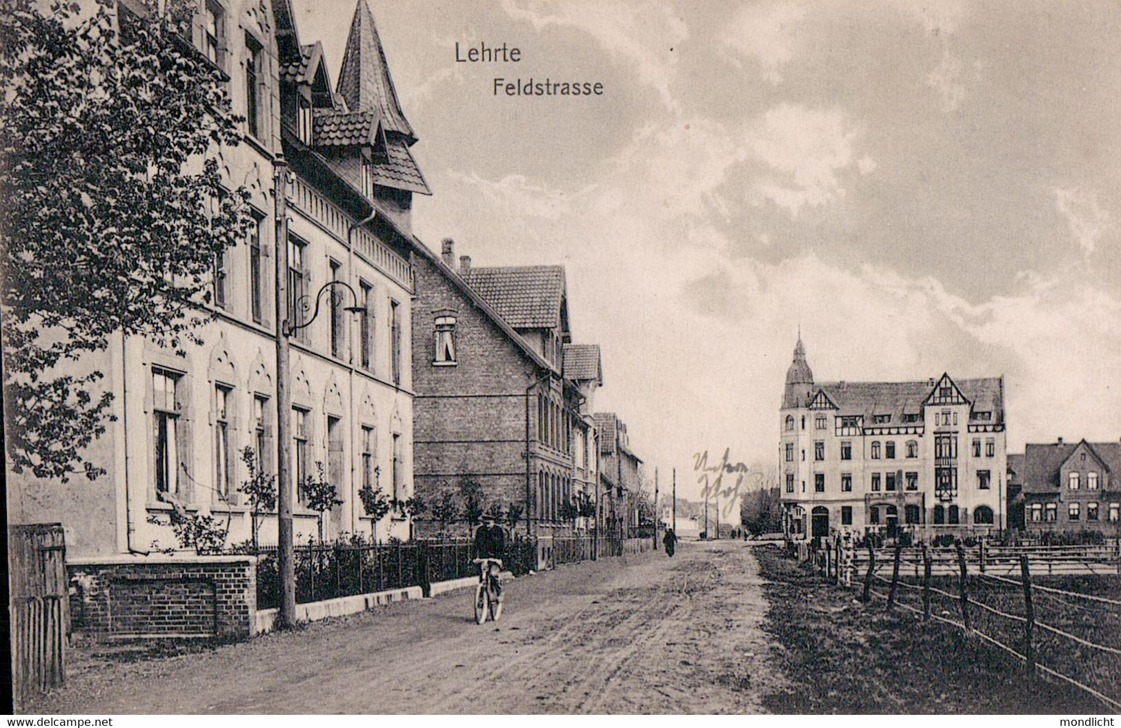 Lehrte, Feldstrasse. Bahnpost 1907. - Lehrte