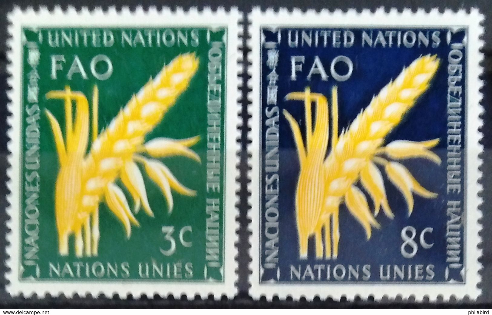 NATIONS-UNIS - NEW YORK                   N° 23/24                       NEUF** - Unused Stamps