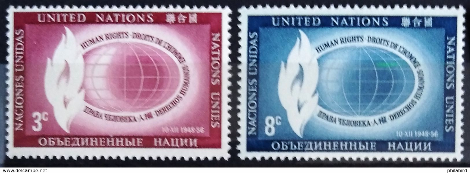 NATIONS-UNIS - NEW YORK                   N° 46/47                       NEUF** - Unused Stamps