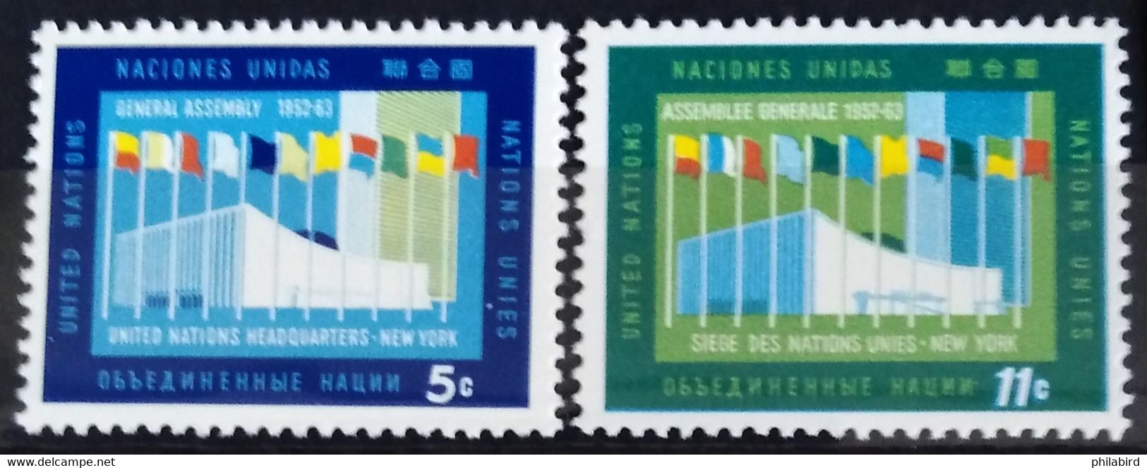 NATIONS-UNIS - NEW YORK                   N° 115/116                     NEUF** - Neufs