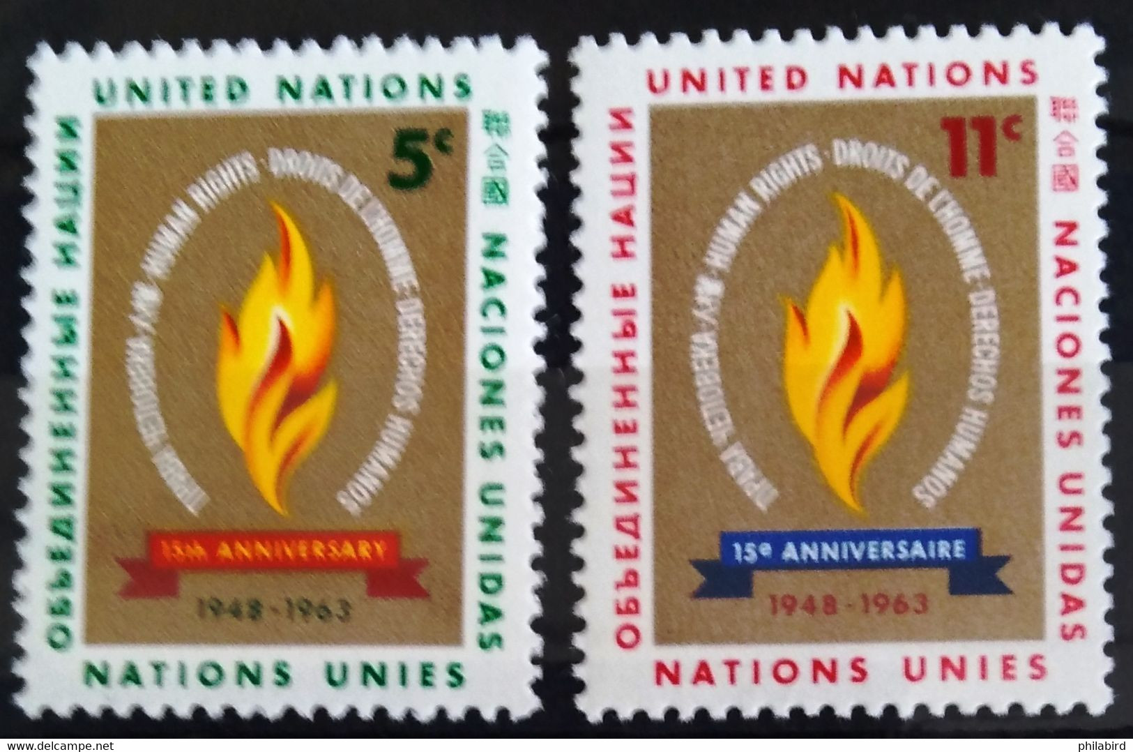 NATIONS-UNIS - NEW YORK                   N° 117/118                   NEUF** - Unused Stamps