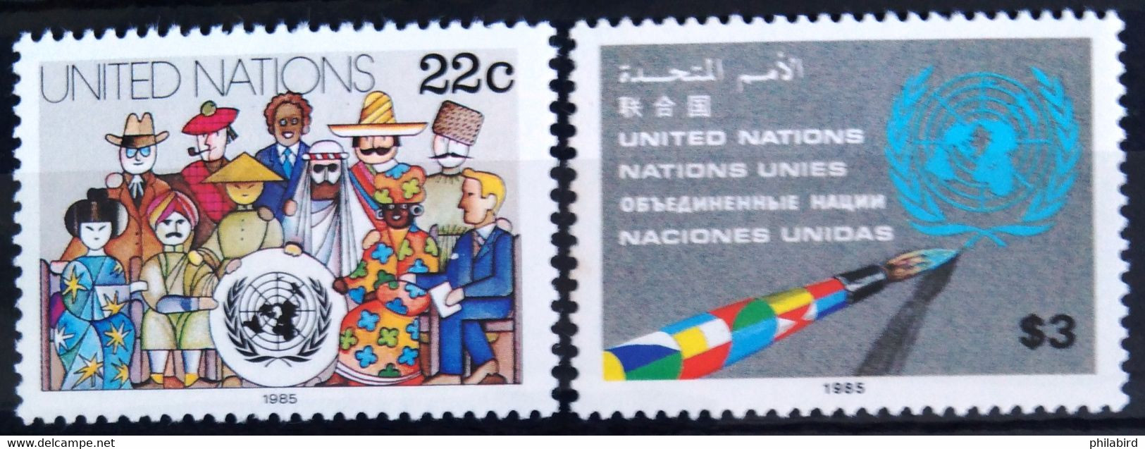 NATIONS-UNIS - NEW YORK                   N° 436/437                   NEUF** - Nuevos