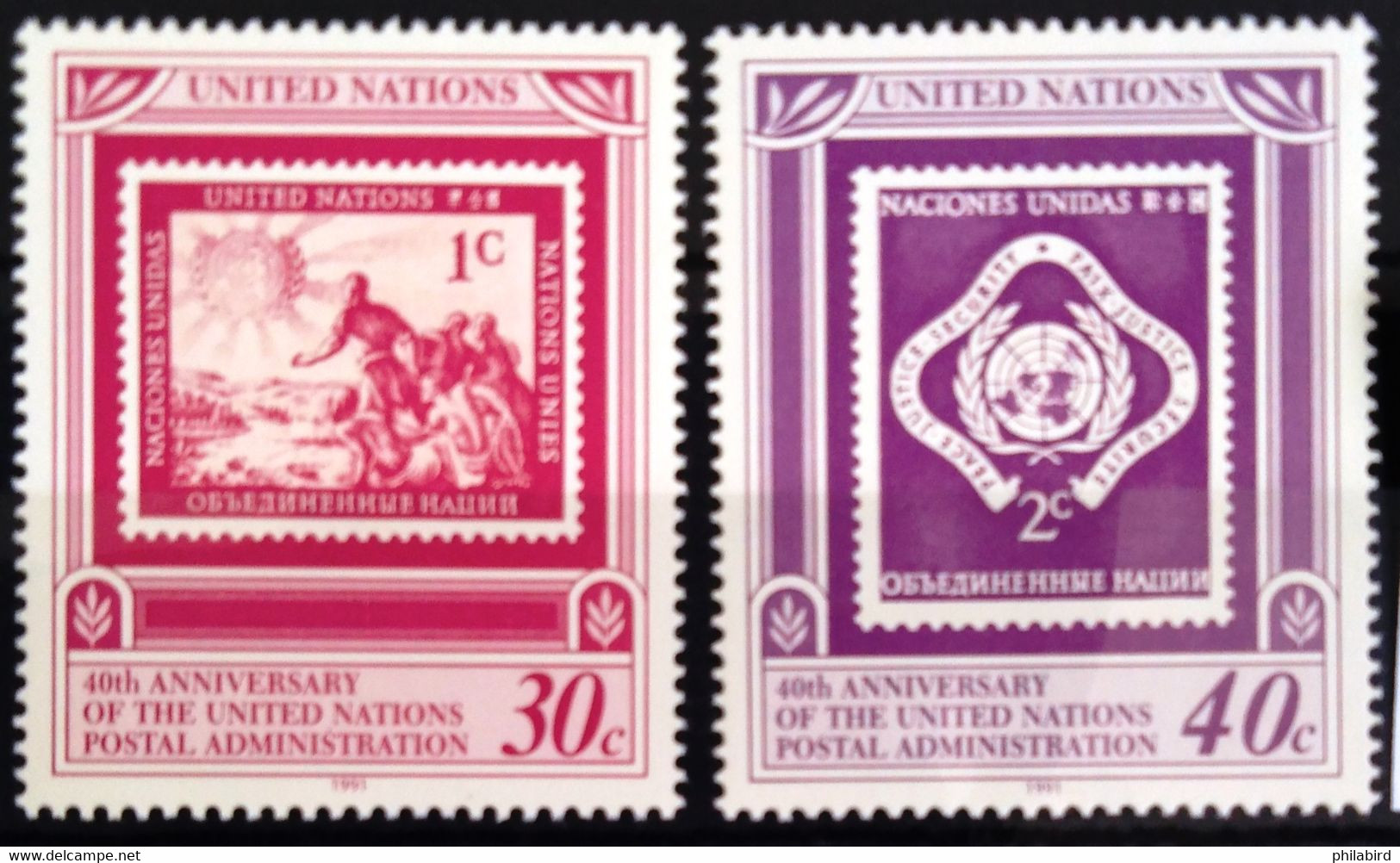 NATIONS-UNIS - NEW YORK                   N° 597/598                 NEUF** - Neufs