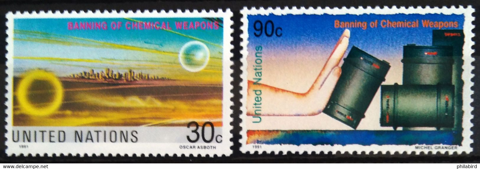 NATIONS-UNIS - NEW YORK                   N° 593/594                 NEUF** - Unused Stamps