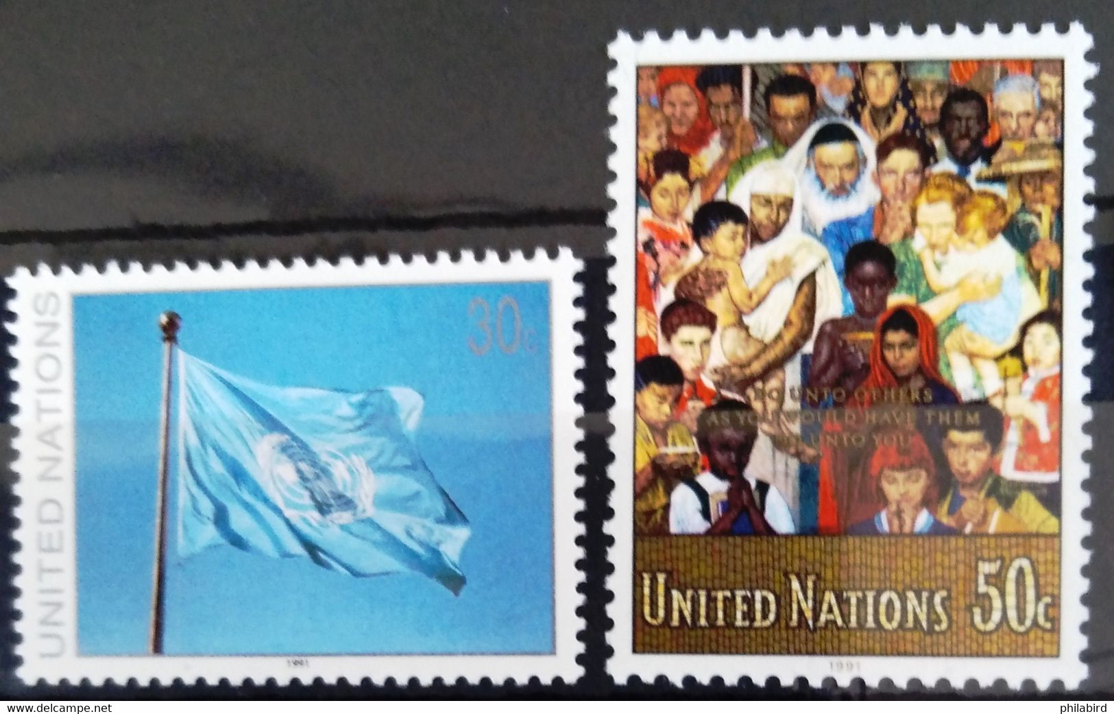 NATIONS-UNIS - NEW YORK                   N° 595/596                NEUF** - Unused Stamps