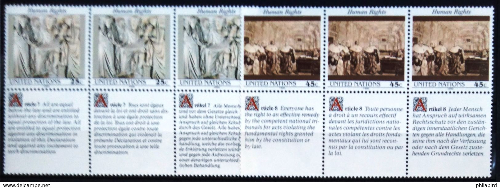 NATIONS-UNIS - NEW YORK                   N° 578/583                NEUF** - Unused Stamps