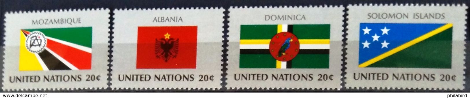 NATIONS-UNIS - NEW YORK                   N° 369/372                  NEUF** - Unused Stamps