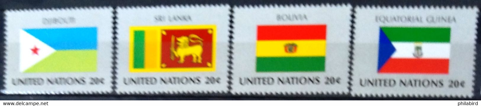 NATIONS-UNIS - NEW YORK                   N° 341/344                  NEUF** - Unused Stamps