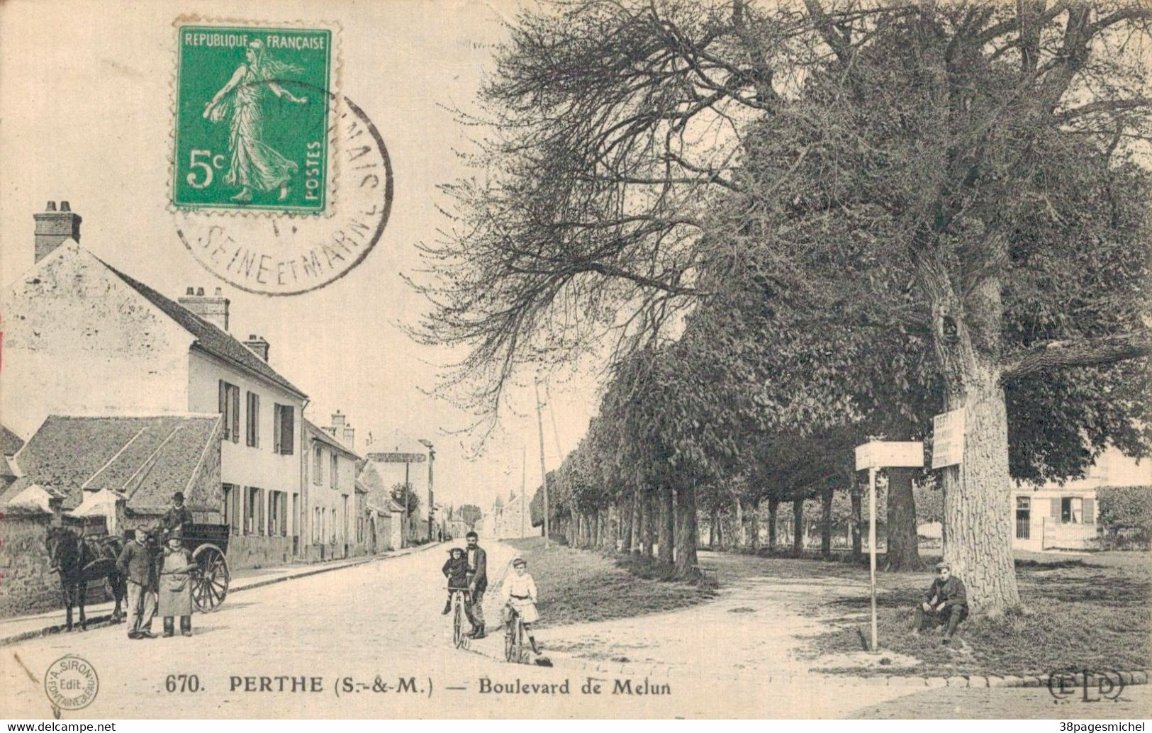 H0512 - PERTHE - D77 - Boulevard De Melun - Perthes