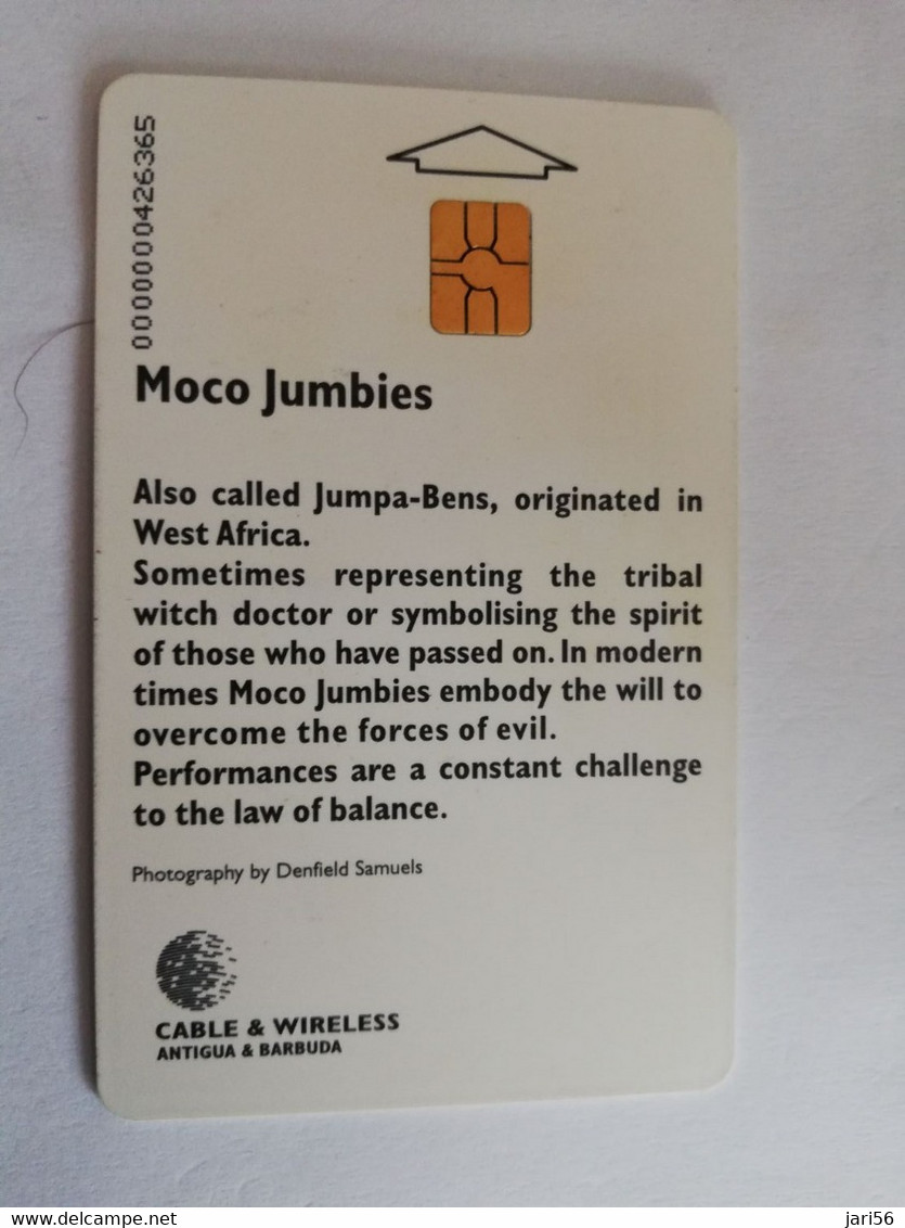 ANTIGUA  $20,- CHIPCARD   MOCO JUMBIES     Fine Used Card  ** 6614** - Antigua En Barbuda