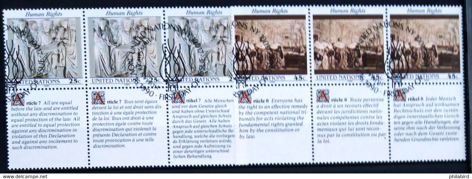 NATIONS-UNIS - NEW YORK                   N° 578/583                 OBLITERE - Usados