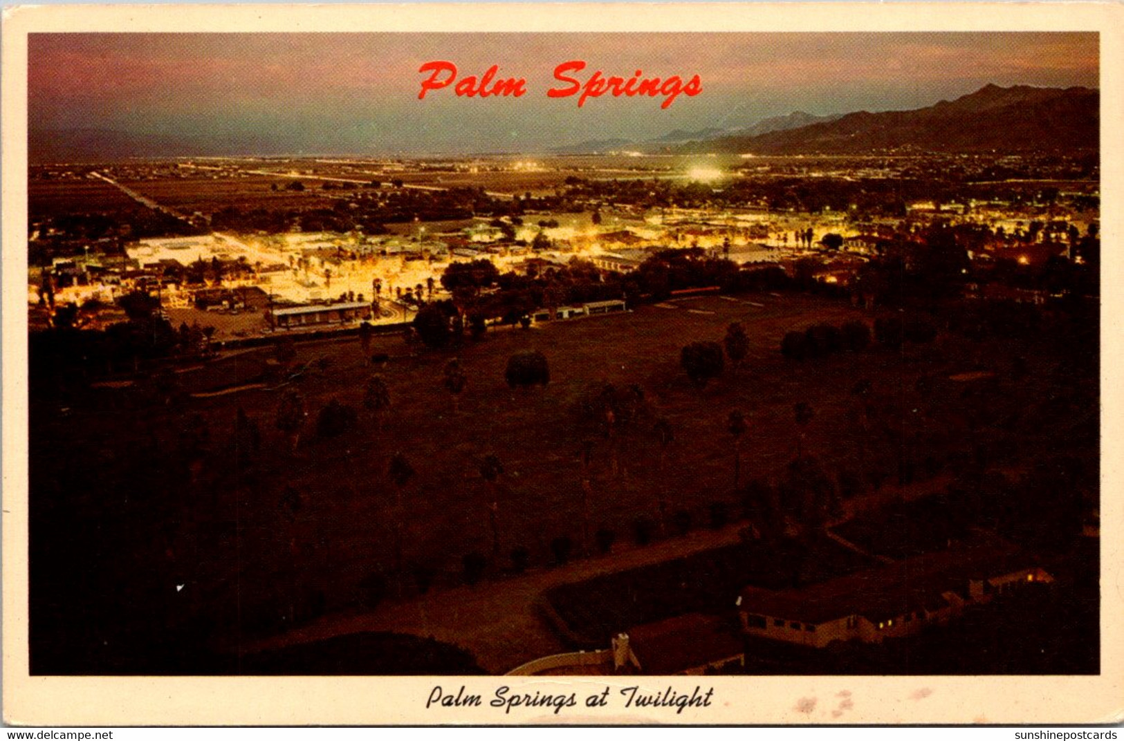 California Palm Springs At Twilight 1964 - Palm Springs
