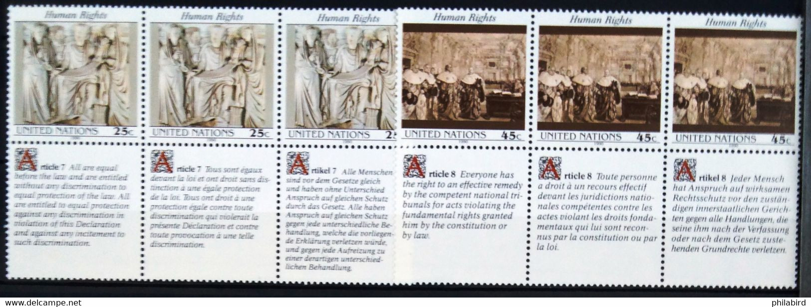 NATIONS-UNIS - NEW YORK                   N° 578/583                 NEUF** - Nuevos