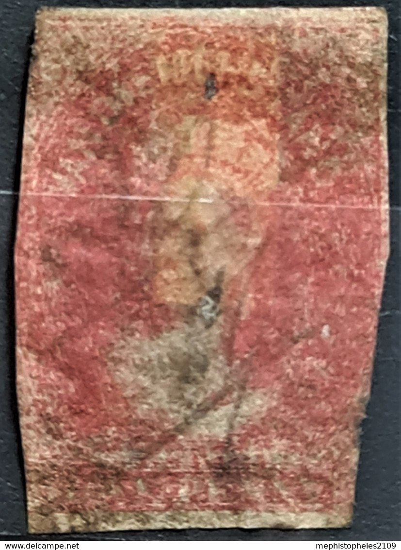 TASMANIA 1855 - Canceled - Sc# 4 - 1d - Used Stamps