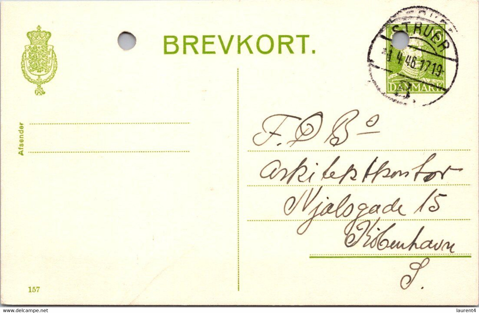 (5 B 8) Denmark - Posted - 1946 - BREVKORT - Sonstige & Ohne Zuordnung