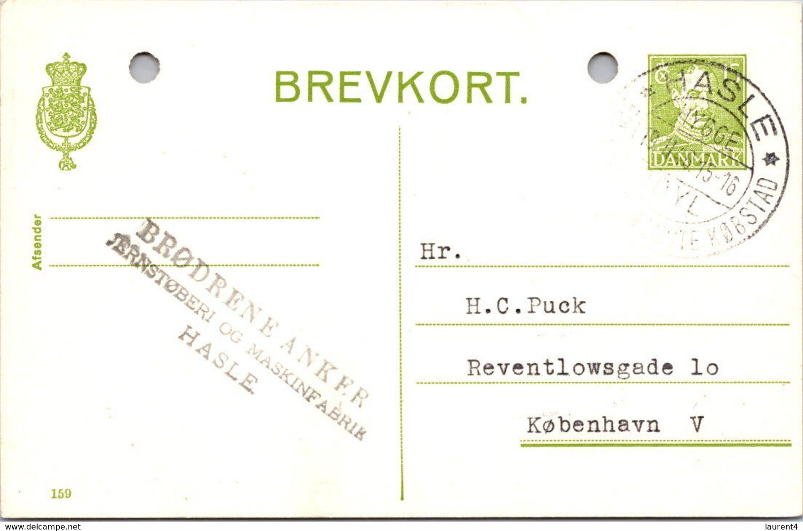 (5 B 8) Denmark - Posted - 1946 - BREVKORT - Autres & Non Classés