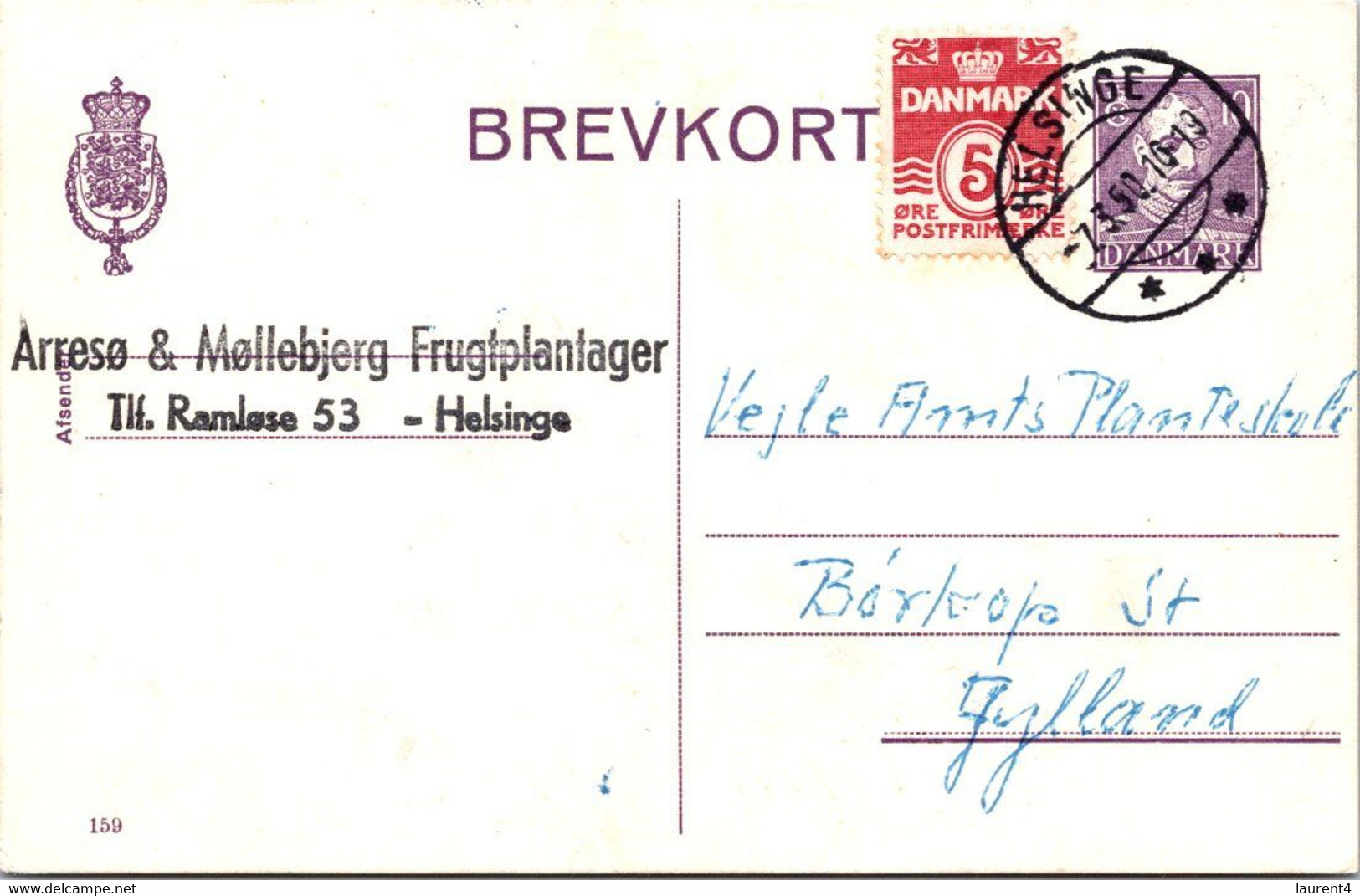 (5 B 8) Denmark - Posted - 1950 - BREVKORT - Andere & Zonder Classificatie