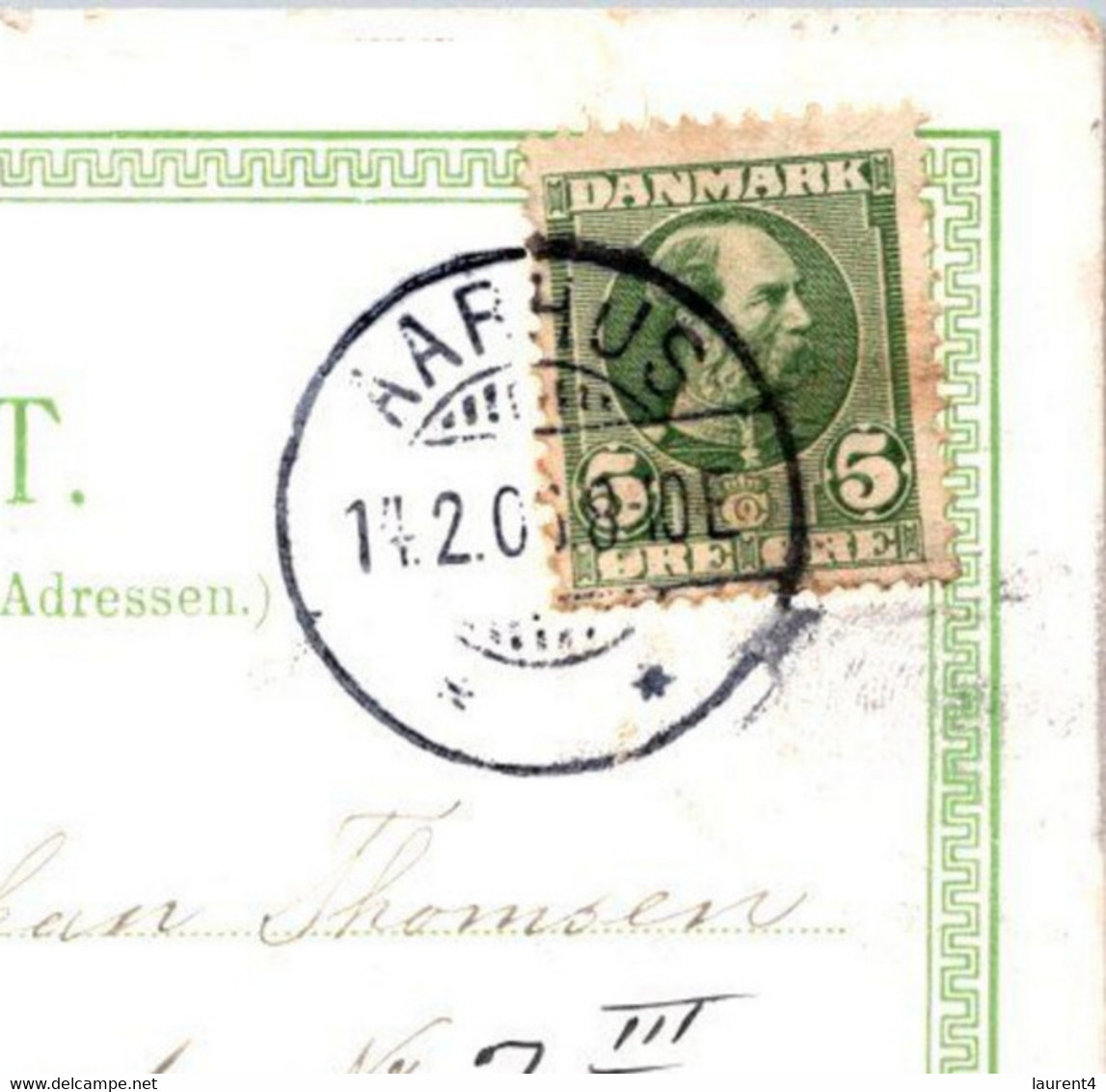 (5 B 8) Denmark - Posted - 1915  - BREVKORT (Aarhus) - Other & Unclassified