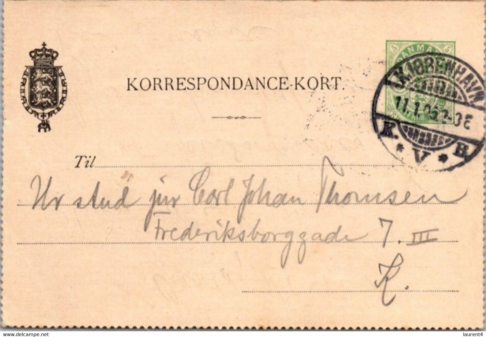 (5 B 8) Denmark - Posted - 1905 - KORRESPONDANCE-KORT - Otros & Sin Clasificación