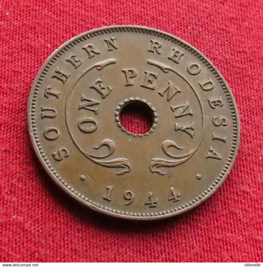 Southern Rhodesia 1 One Penny 1944 KM# 8a Lt 563 *V2T Rodesia Rhodesie - Rhodesië