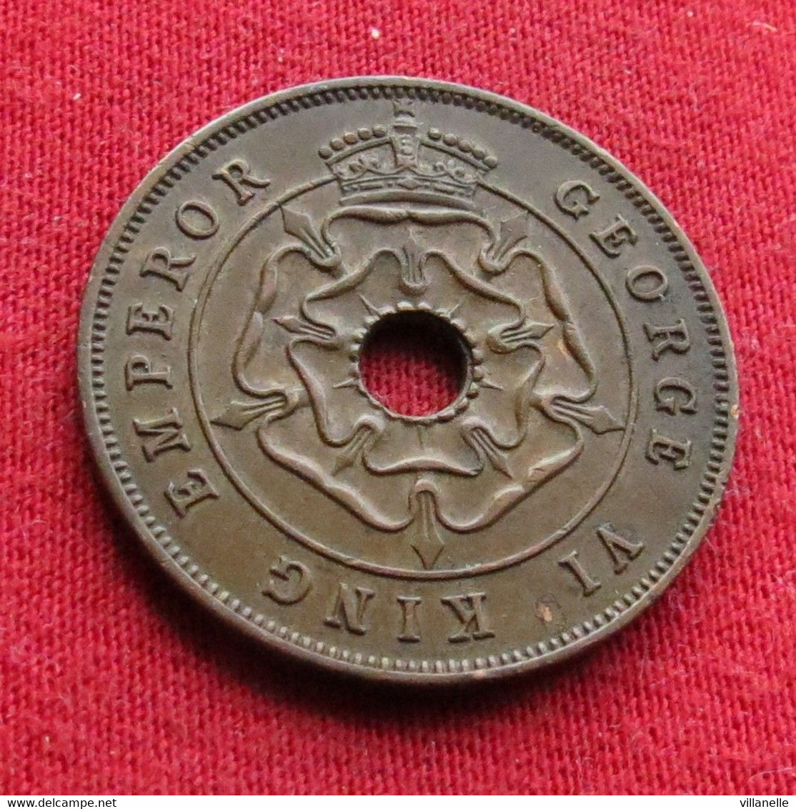 Southern Rhodesia 1 One Penny 1944 KM# 8a Lt 563 *V2T Rodesia Rhodesie - Rhodésie