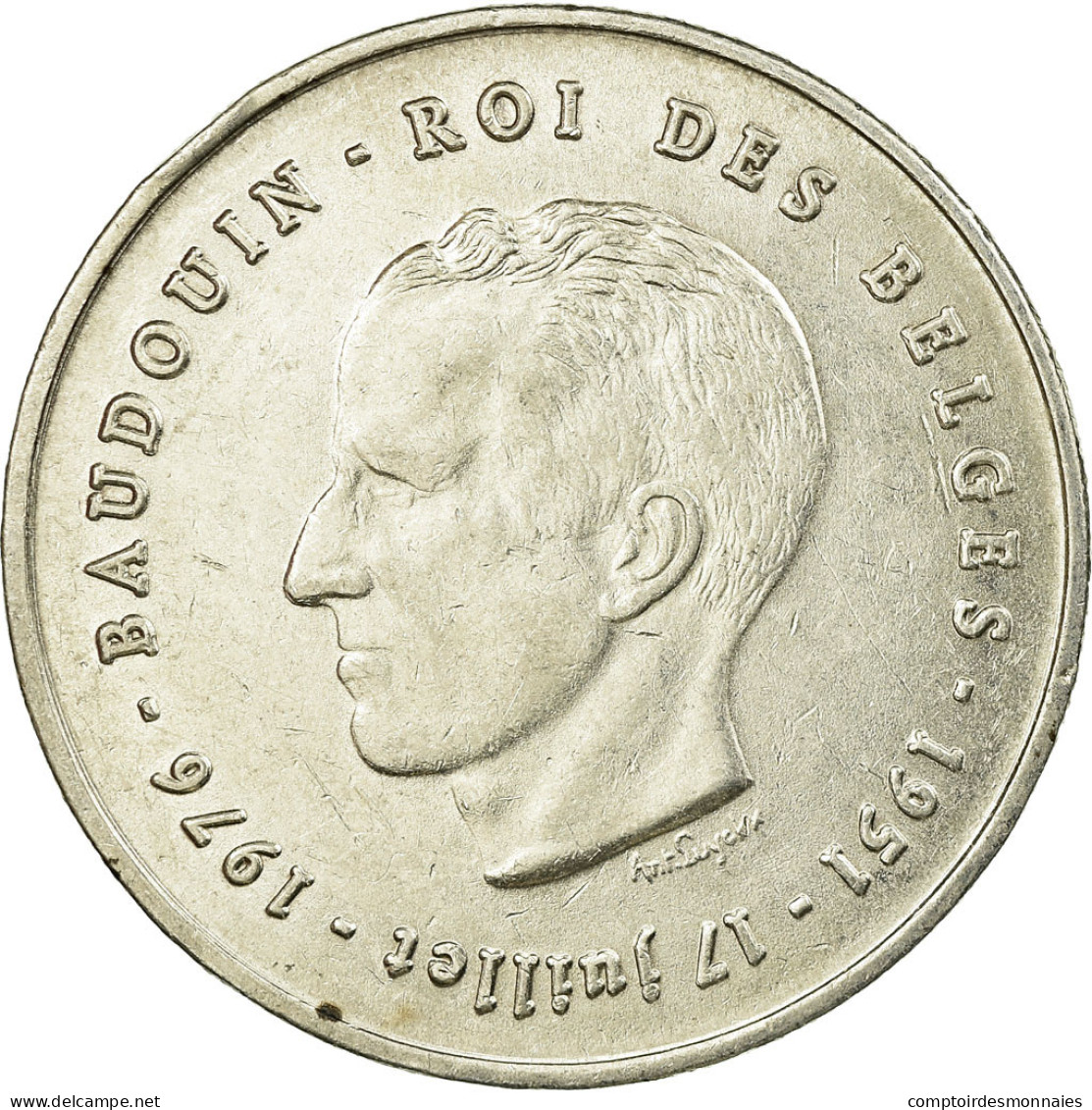 Monnaie, Belgique, 250 Francs, 250 Frank, 1976, Bruxelles, TTB, Argent, KM:157.1 - 250 Frank