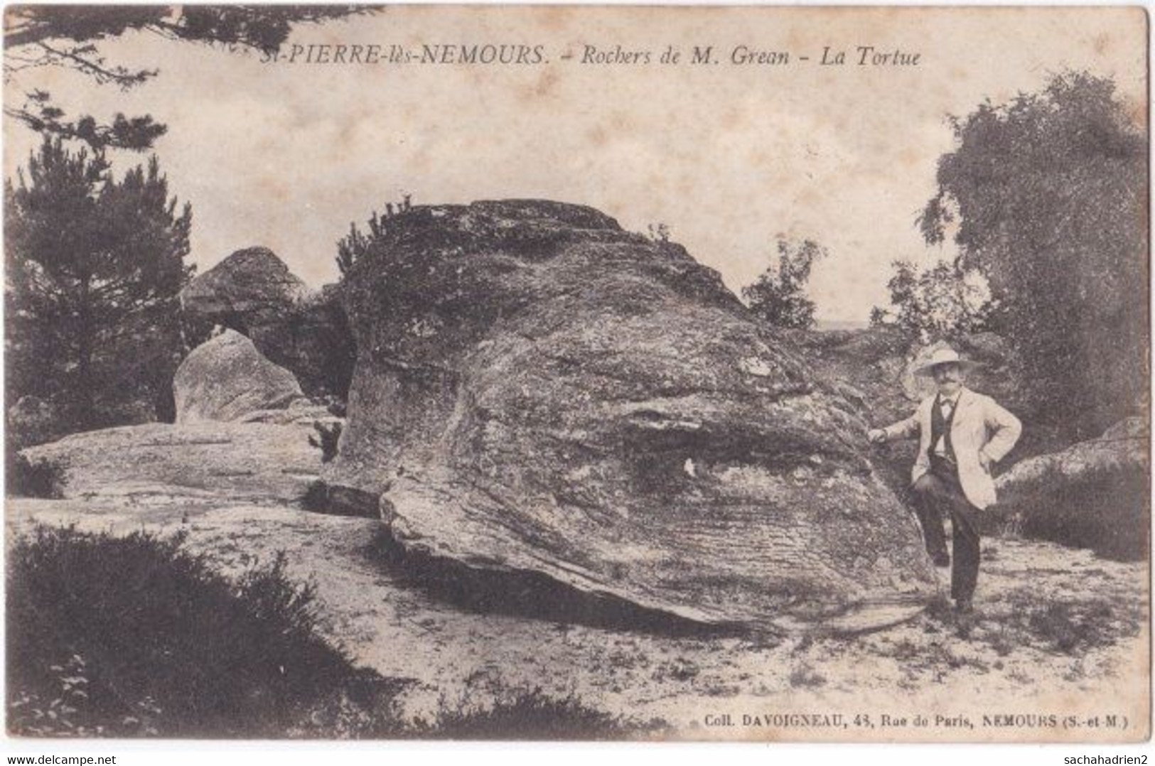 77. ST-PIERRE-LES-NEMOURS. Rochers De M. Grean. La Tortue - Saint Pierre Les Nemours