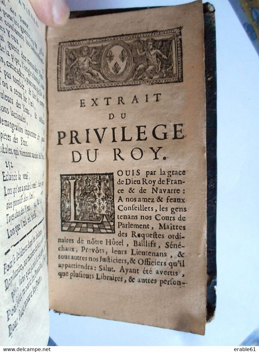 RECUEIL DE REMEDES FACILES ET DOMESTIQUES PARIS 1685 CHEZ ESTIENNE MICHALLET